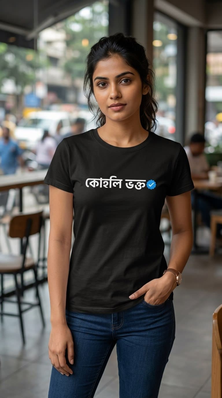 Verified Kohli Fan/Cotton Tee for Men & Women/Coolteees India 1