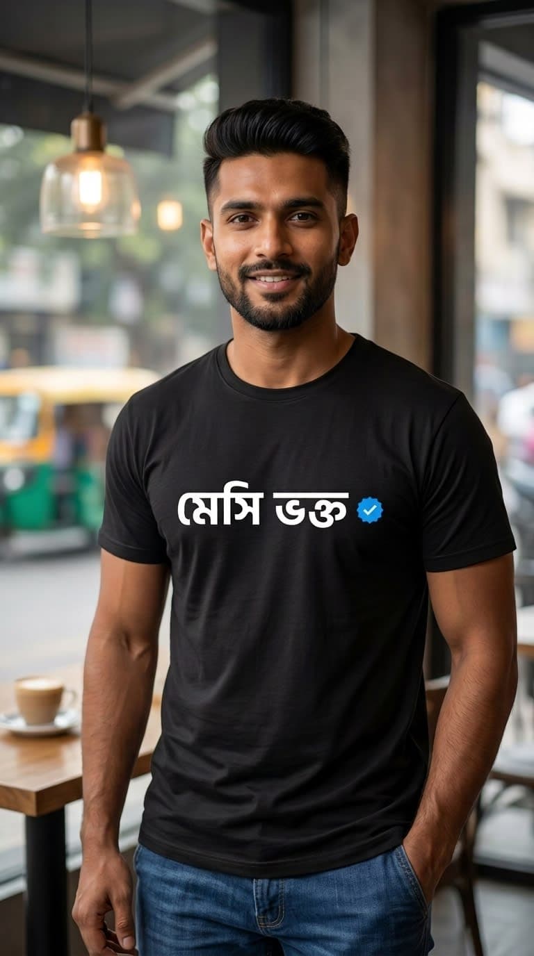 Messi Fan T-Shirt – Verified Football Followers Logo Tee | Coolteees India