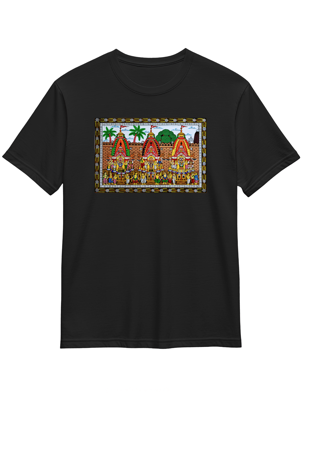 Jagannath Rath — Rath Yatra Chariot Devotional Graphic T-Shirt | Premium Cotton Casual Spiritual Tee 2