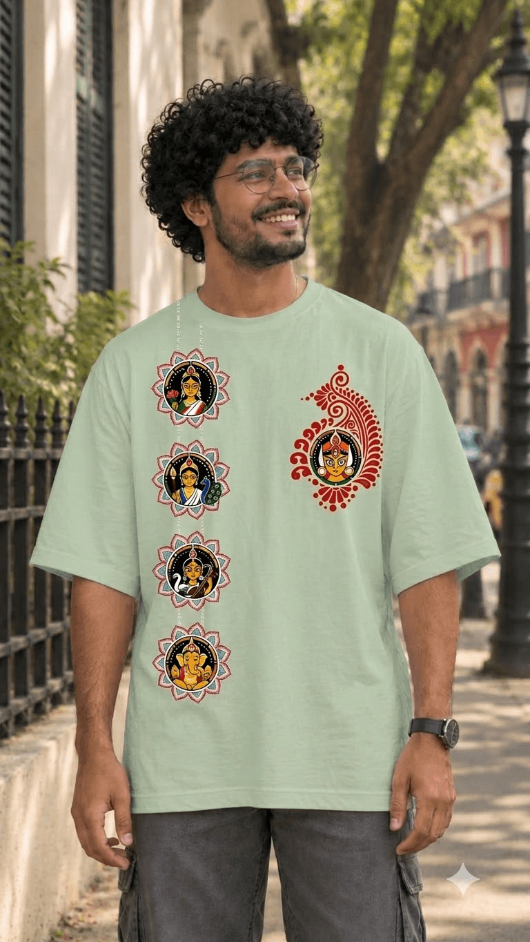 চাঁদমালা-স্টাইল দুগ্গা পরিবার 1