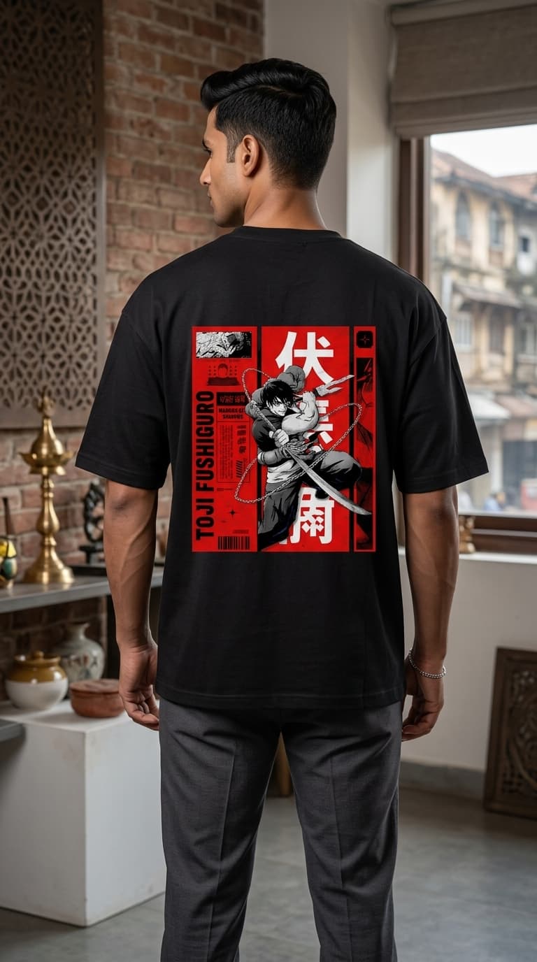 Toji Fusingzero Anime Street Graphic T-Shirt – Premium Cotton Round Neck Otaku Tee