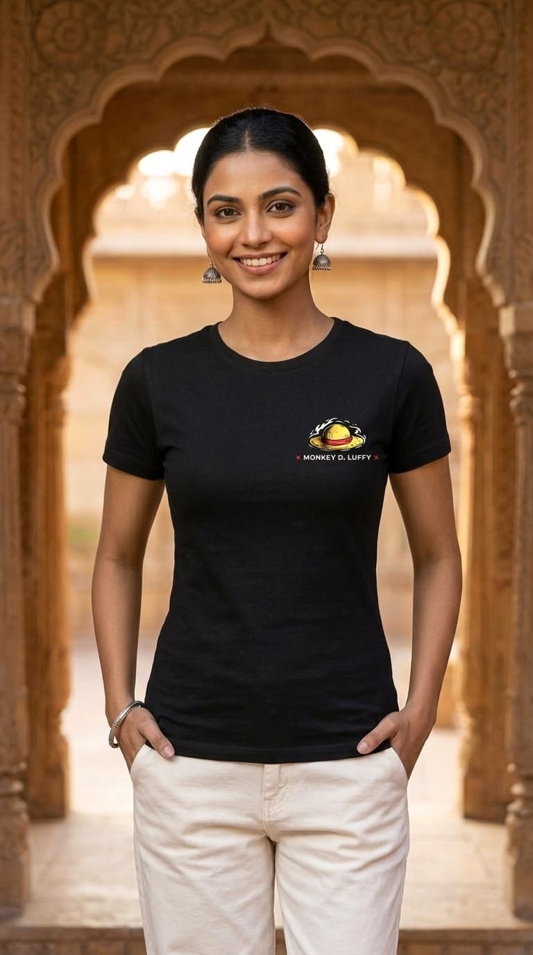 Monkey D Luffy One Piece Streetwear Teees Regular fit  1