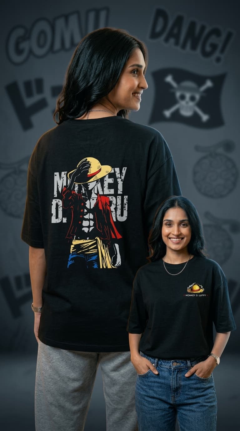Monkey D Luffy Oversized Premium Cotton Teees