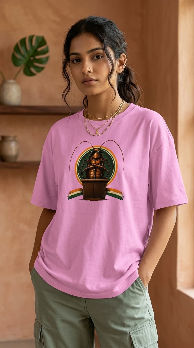 Cockroach Oversized T-Shirt – Premium Cotton Streetwear Tee 0