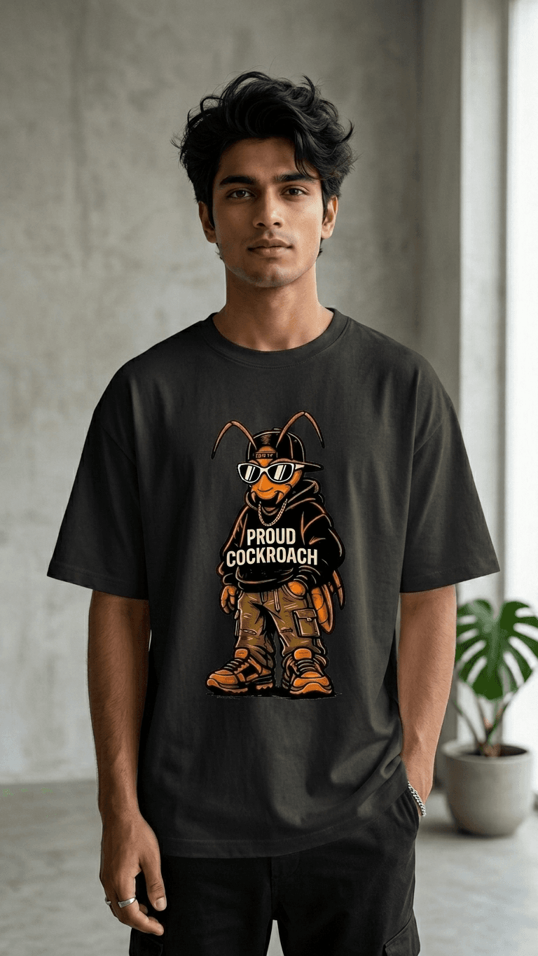 Proud Cockroach  T-Shirt – Premium Cotton Streetwear Statement Tee 1