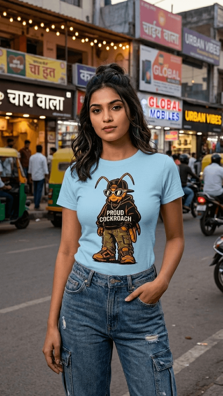 Proud Cockroach  T-Shirt  - Regular fit Premium Cotton Teees 0